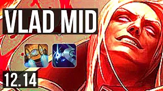 VLADIMIR vs TAHM KENCH (MID) | 6/0/12, 900K mastery, 300+ games, Dominating | NA Master | 12.14