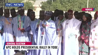 Tinubu Promises "End To ASUU Strike" As APC Hold Rally In Yobe State