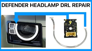 Land Rover DEFENDER L663 Headlamp Signature HALO Ring DRL - How It Works & Repair