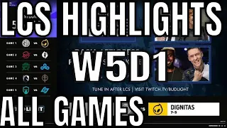 LCS Highlights ALL GAMES W5D1 Spring 2021