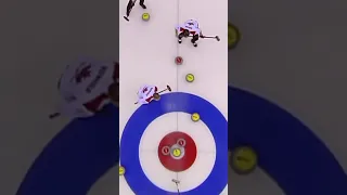 Is this the BEST curling shot ever?! 🤯 #shorts #curling #bestshot