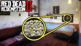 *SECRET* HIDEOUT WITH MONEY VAULT in Red Dead Redemption 2! Fast Easy Money RDR2!
