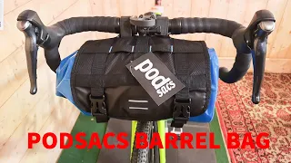 Tanulópénz - Alsó Polcos Bikepacking Kormánytáska PODSACKS Barrel Bag