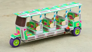 DIY Matchbox Toy Rickshaw: Create Your Own Limousine Tuk-Tuk at Home
