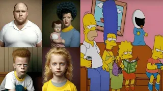 [4k] AI ART Countries Midjourney Model Simpsons Characters In Real Life