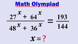Math Olympiad | A Nice Exponential Problem | 80% Failed to solve !!