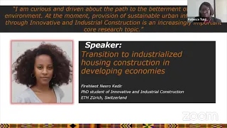 Introduction to urbanisation challenges in Africa by Patience Tunji-Olayeni (Covenant University)