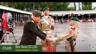 Commandant Cane Winner Shehar Bano - 23rd Lady Cadet Course - 149Th L/C Passing out Parade PMA kakul