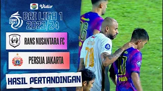 Hasil Akhir Pertandingan - RANS Nusantara Vs Persija Jakarta | BRI Liga 1 2023/24