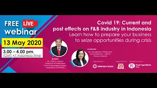 Fi Asia 2020 | Webinar: COVID-19 Current and Post Effects on F&B industry in Indonesia