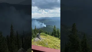 The most exciting day in my life as a fire lookout #firelookout #mountains #wildfire #summer