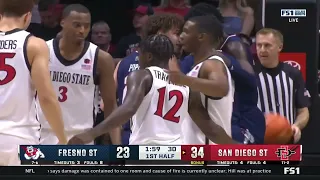 HIGHLIGHTS: Fresno State at San Diego State Men's Basketball 1/3/24