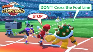 Mario and Sonic at Olympic Games Tokyo 2020 - Almost Crossing the Javelin Throw Foul Line
