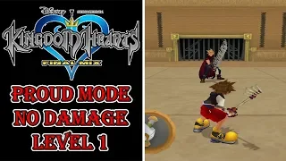 Kingdom Hearts - Cloud Boss Fights - Proud Mode No Damage Level 1
