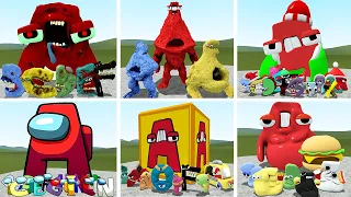 ALL ALPHABET LORE FAMILY ZOMBIE VS AMONG US VS ROCKS VS CHRISTMAS VS FAT BATTLE Garry's Mod