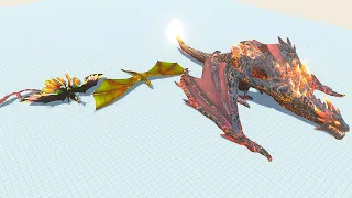 Flying Lava Dragon of Evolution VS T-Rex All Dinosaurs Battle ARBS Animal Revolt Battle Simulator