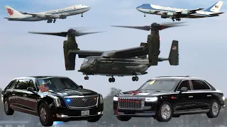 Transport for Presidents Biden, Xi Jinping, Zelensky and other VIPs - BEST OF 2023