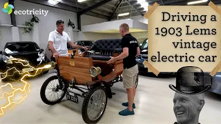 Driving a 1903 Lems vintage electric car!