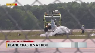 Small plane crashes at Raleigh-Durham International Airport