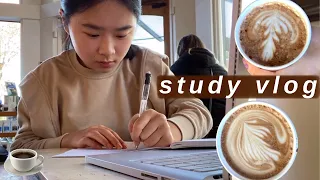 a café study vlog (grwm + day in my life)