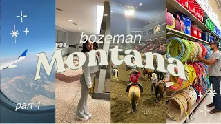 Bozeman, Montana Trip: travel day, rodeo, shopping & good times - Part 1