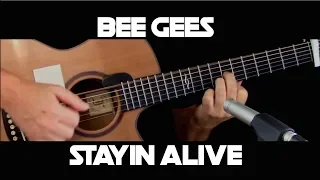 Kelly Valleau - Stayin Alive (Bee Gees) - Fingerstyle Guitar