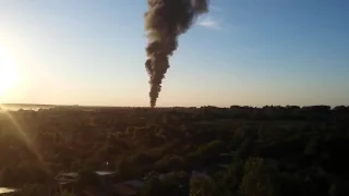 2015-06-09 Пожар на нефтебазе БРСМ Васильков