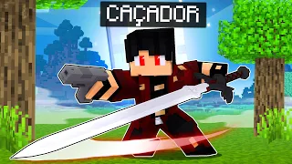 VIREI um CAÇADOR DE ANJOS DO MAL no Minecraft