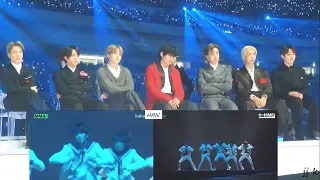 191130 MMA BTS 방탄소년단 reaction to TXT  New Rules + INTRO+Run Away 9와 4분의 3 승강장에서 너를 기다려