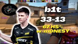 NaVi b1t (33-13) w/m0NESY 67%HS POV (mirage) FACEIT Ranked | June 29, 2023