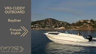 VR6 CUDDY hors-bord - Bayliner : Visite guidée en français (English subtitle)