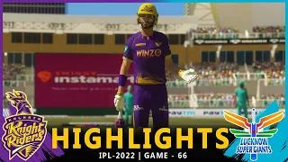 IPL - 2022 | 66th Match Highlights | KOLKATA KNIGHT RIDERS vs LUCKNOW SUPER GIANTS | KKT vs LSG