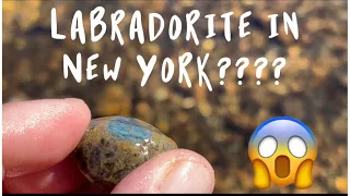 Beautiful Labradorite found in Upstate New York.  #Rockhounding #TheFinders #CrystalCollector #Rocks