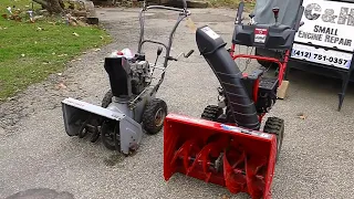 Snow blower comparison