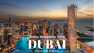 Dubai "City of Gold" 4K Drone View - Scenic Relaxation Films with Music