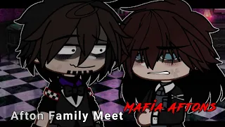 Afton Family Meet Mafia Afton || Gacha FNAF ⫯ Afton FAMILY ⫯ Gacha AFTON|| PART 2