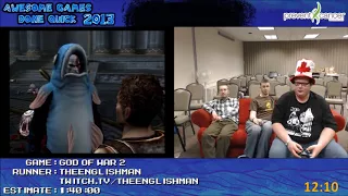 God of War II (Any% NG+) by Theenglishman in 1:24:34 - AGDQ 2013