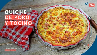 Receta: Quiche de poro y tocino l Cocina en un toque