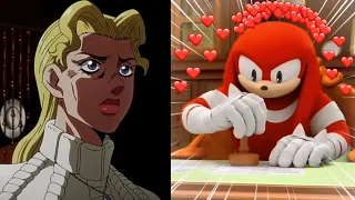 Knuckles rates JoJo bizarre adventure female characters crushes