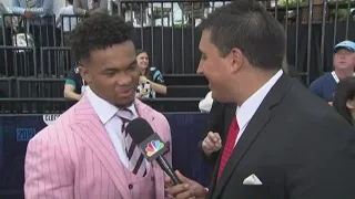NFL draft prospects arrive on the red carpet