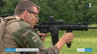 Colmar : les soldats du 152 RI apprivoisent leur nouveau fusil, le HK 416