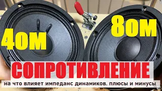 Динамики одинаковые, сопротивление разное. Что такое импеданс и на что он влияет?