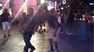 MOODY MAN AND FIK-SHUN DANCING ON DOWNTOWN LAS VEGAS STRIP (PART 3)