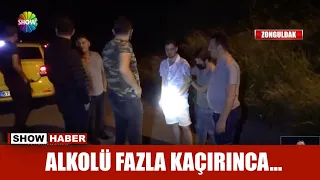 Alkolü fazla kaçırınca...