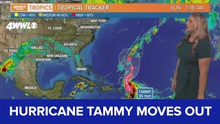 Sunday morning tropical update: Hurricane Tammy moving away