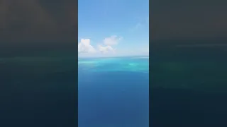 Flying over and landing at cocos island on the 30th november 2018