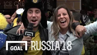 World Cup 2018: Brazilian street party in St. Petersburg