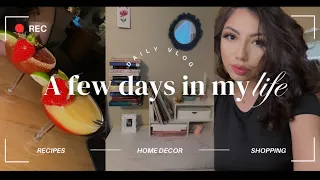 vlog 📚 a few days in my life! desk makeover, wine smoothie recipe, Marshall’s shopping & chitchat!
