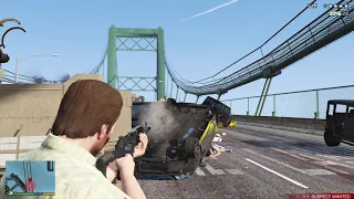 GTA 5 - Bridge Assault + Six Star Escape