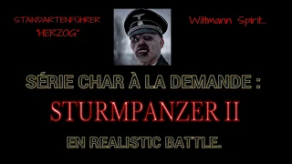 WAR THUNDER tanks : STURMPANZER II en REALISTIC BATTLE. "série char a la demande"